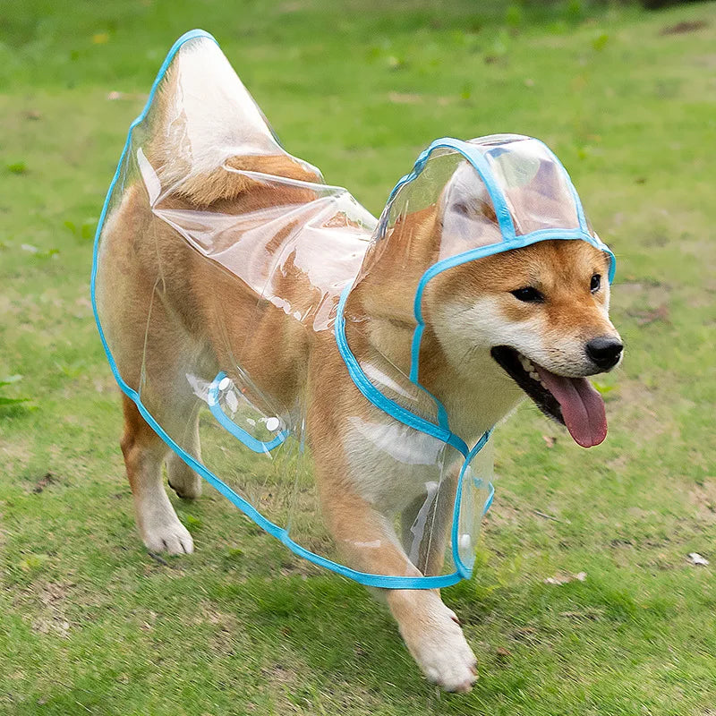 Transparent Waterproof Raincoat for Small & Medium Dogs