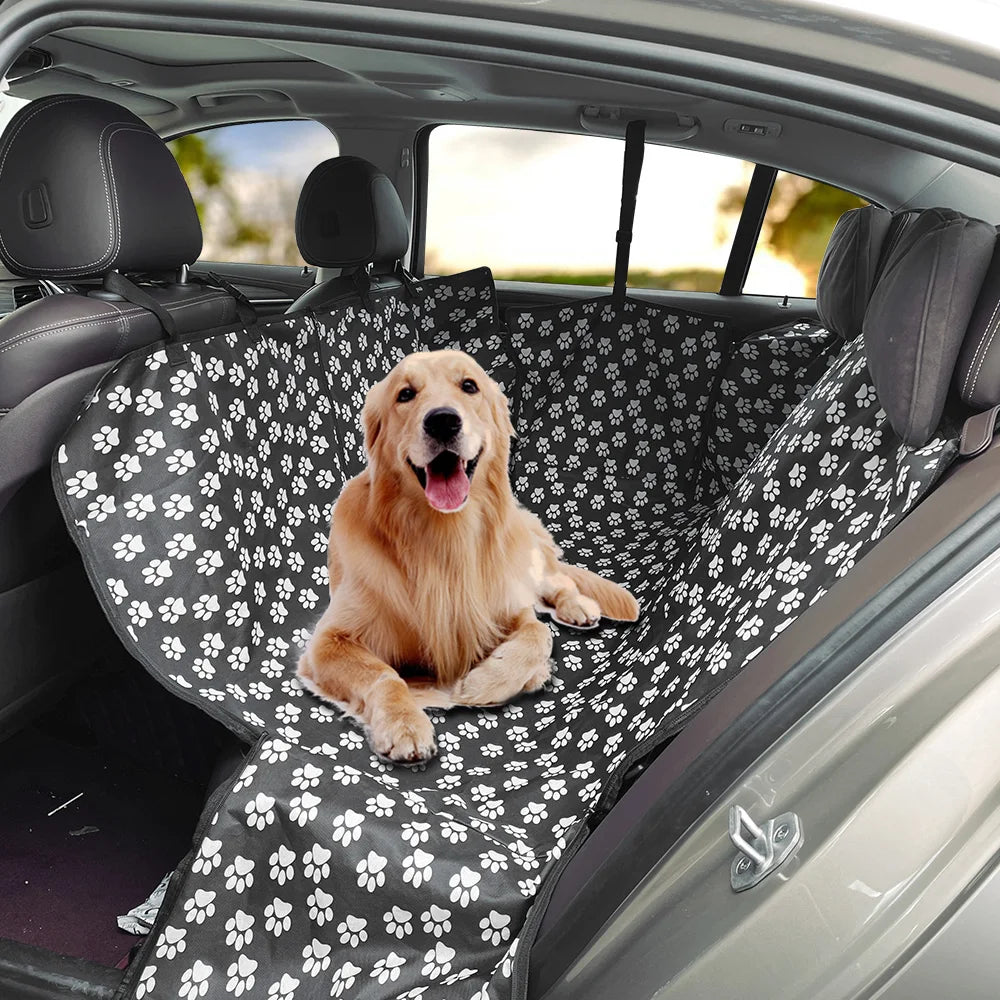 Waterproof Pet Car Seat Cover — Rear Back Seat Protector for Dogs & Cats