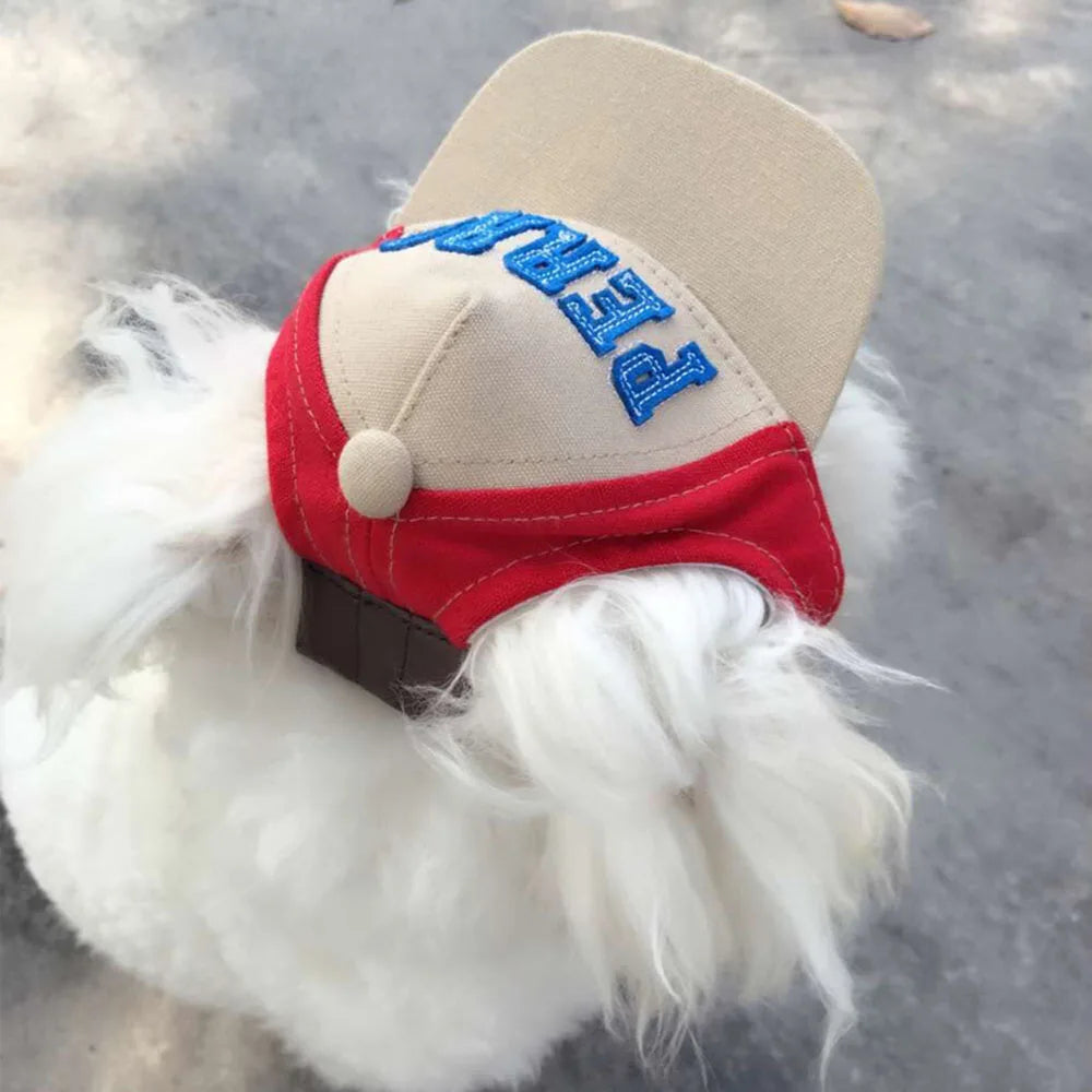 Pet Baseball Cap - Summer Sun Protection Visor Hat for Small Dogs