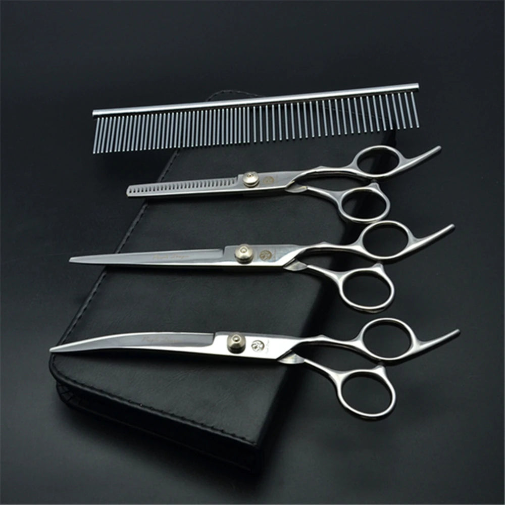 Professional Dog Grooming Scissors Set - 6" & 7" Stainless Steel