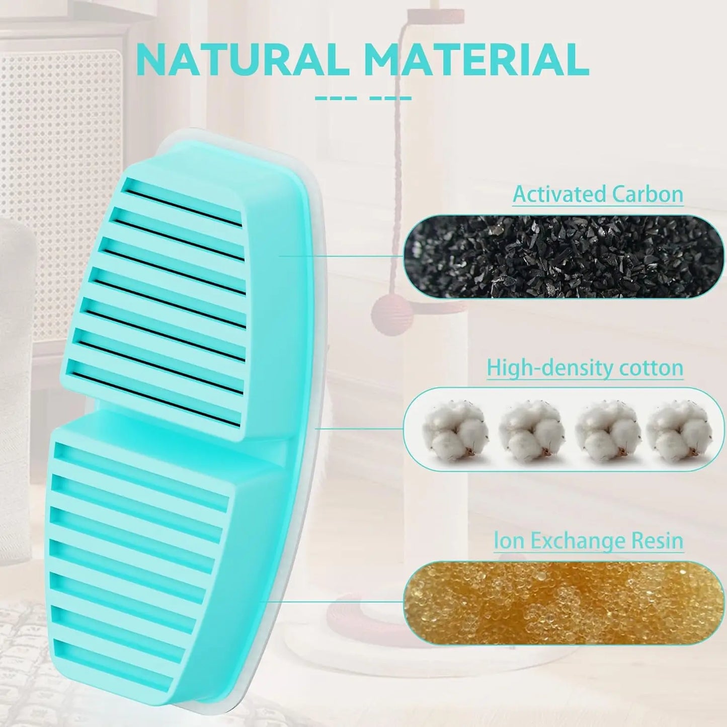 Filtres de remplacement pour fontaine à eau pour animaux de compagnie - Distributeurs 7L - Charbon actif