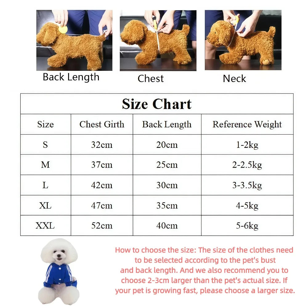 Fleece Hoodie Jumpsuit for Dogs & Cats