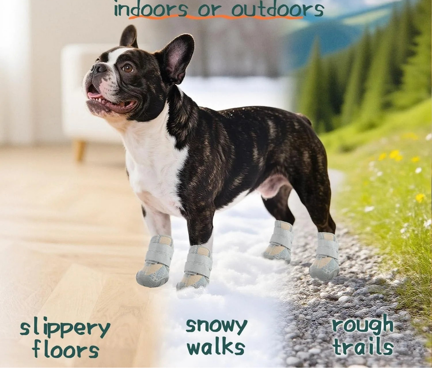 Chaussures et protections pour les pattes de chien