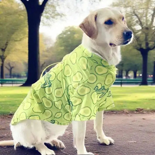 Cartoon Print Dog Cooling Vest Shirt | Soft Summer Top for Medium & Large Dogs