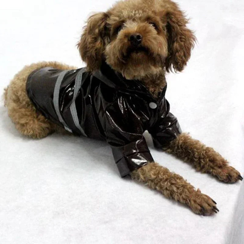 Imperméable réfléchissant pour chien | Cape Poncho coupe-vent pour petits chiens et chats