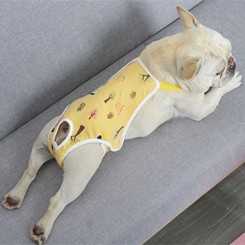 Striped Adjustable Physiological Shorts for Female Dogs