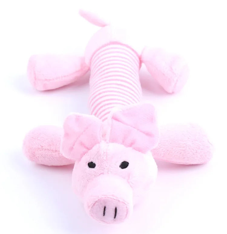 Stuffing-Free Squeaky Dog Toy with Crinkle