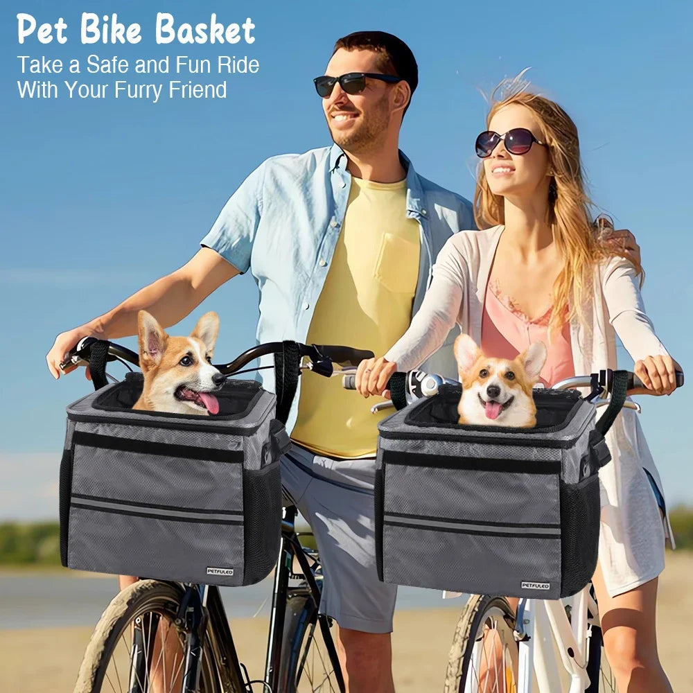 Expandable Pet Travel Carrier with Mesh Windows