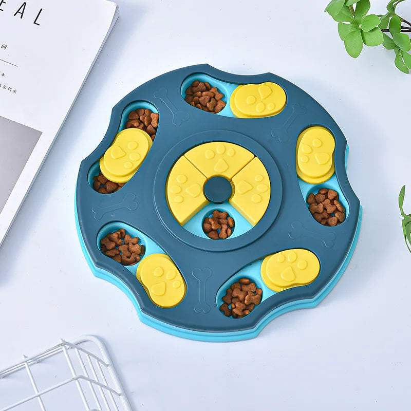 Non-Slip Puzzle Slow Feeder Bowl – Interactive Food Game for Dogs & Cats