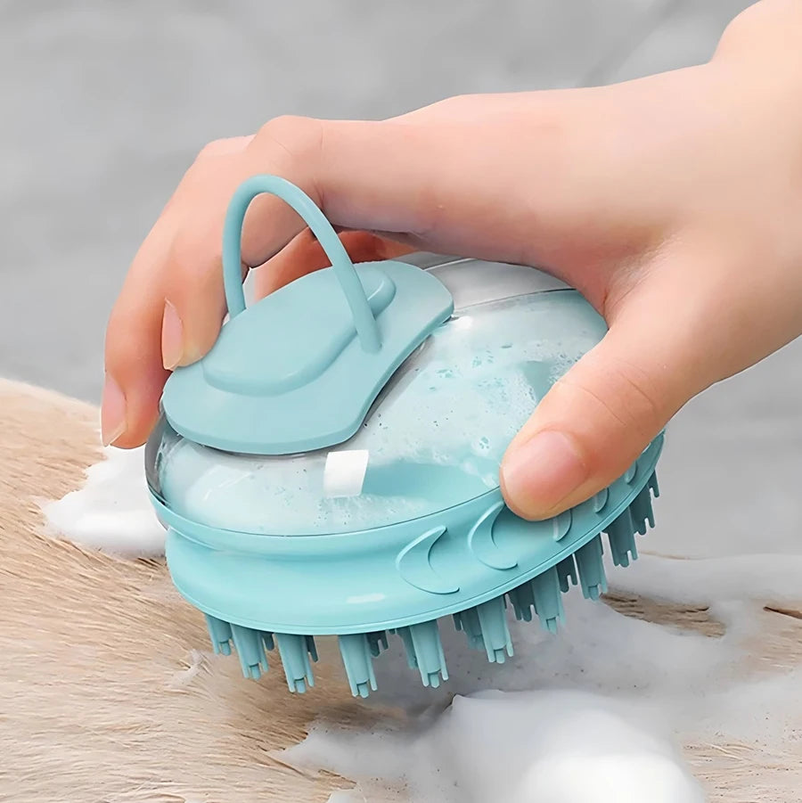 2-in-1 Silicone Pet Bath Brush & Massage Comb