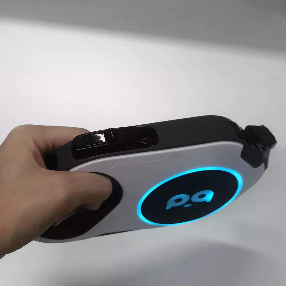 LED Retractable Dog Leash | 5M Rechargeable Light-Up Leash