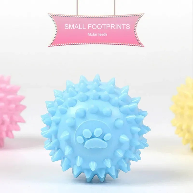 Indestructible Rubber Ball Dog Toy - Teeth Cleaning