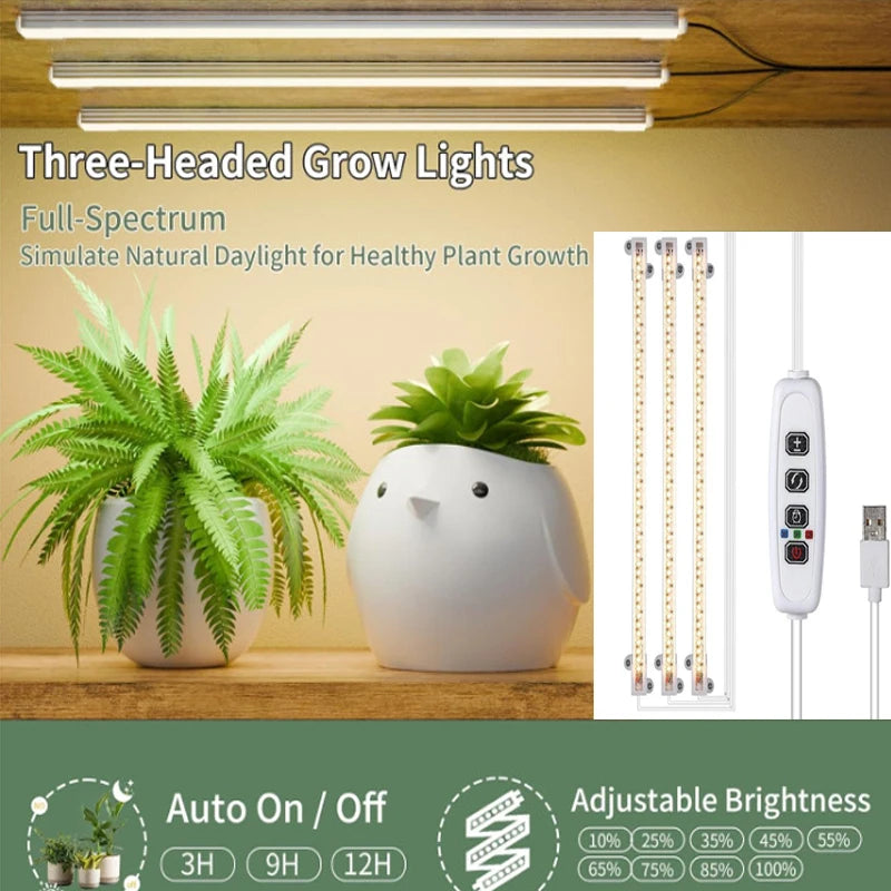 Lampe de croissance LED USB – Lampe de culture d'intérieur pour semis, plantes et fleurs