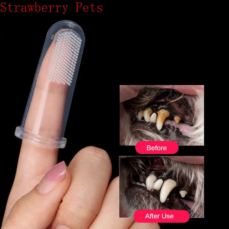 Soft Silicone Pet Finger Toothbrush