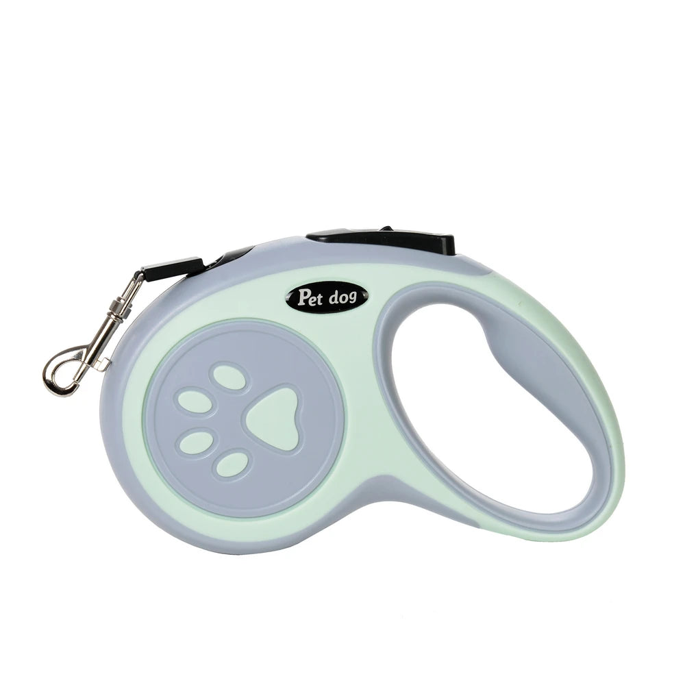 Retractable Dog Leash with One-Button Lock