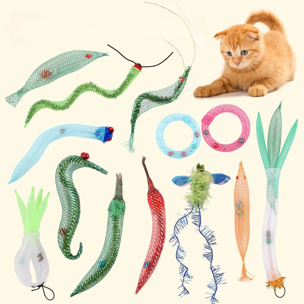 Tête de rechange pour baguette-jouet de chat chenille