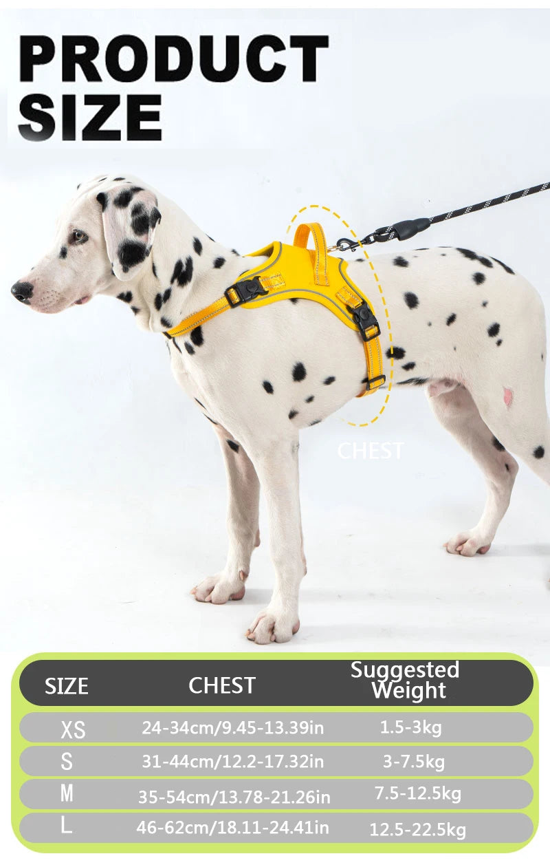 Ultra-Light Dog Harness Vest — Quick-Fit Saddle Design, No-Pull Chest Strap & Escape-Proof