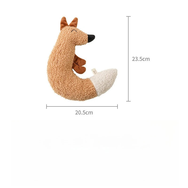 Jouet interactif couineur en peluche à mâcher pour chats et chiens