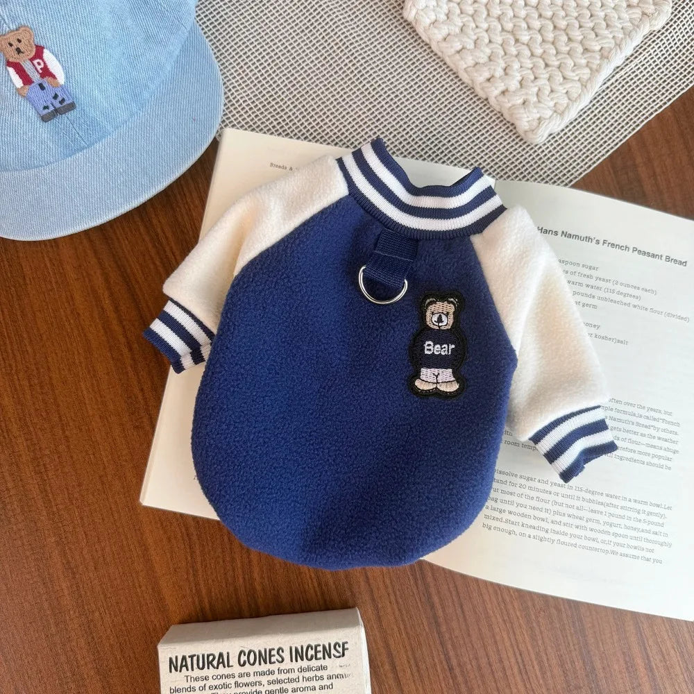 Veste de baseball pour petits et moyens chiens et chiots