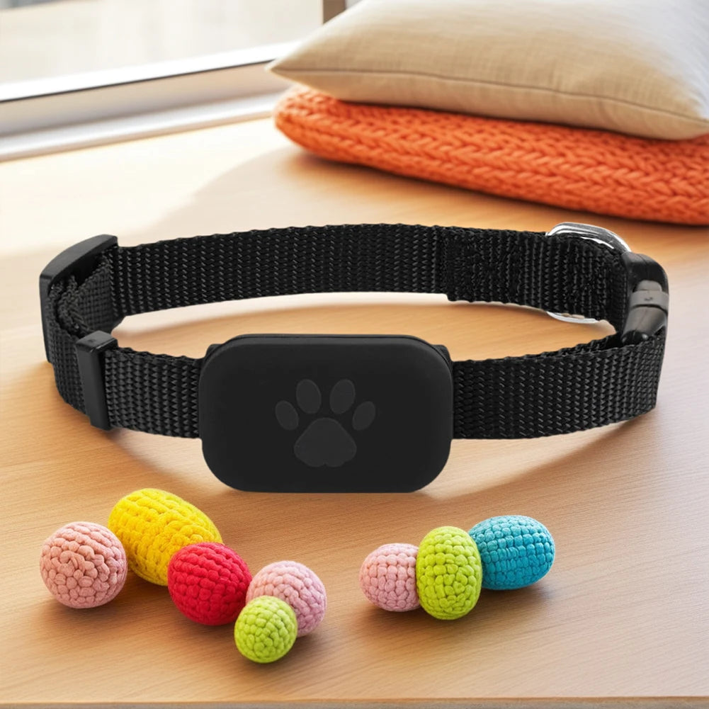 Wearable Pet Locator with Adjustable Silicone Collar for Dogs & Cats