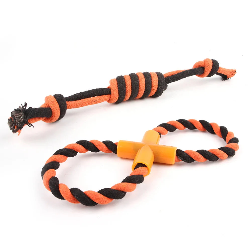 Cotton Rope Dog Toy for Teeth Cleaning and Chewing