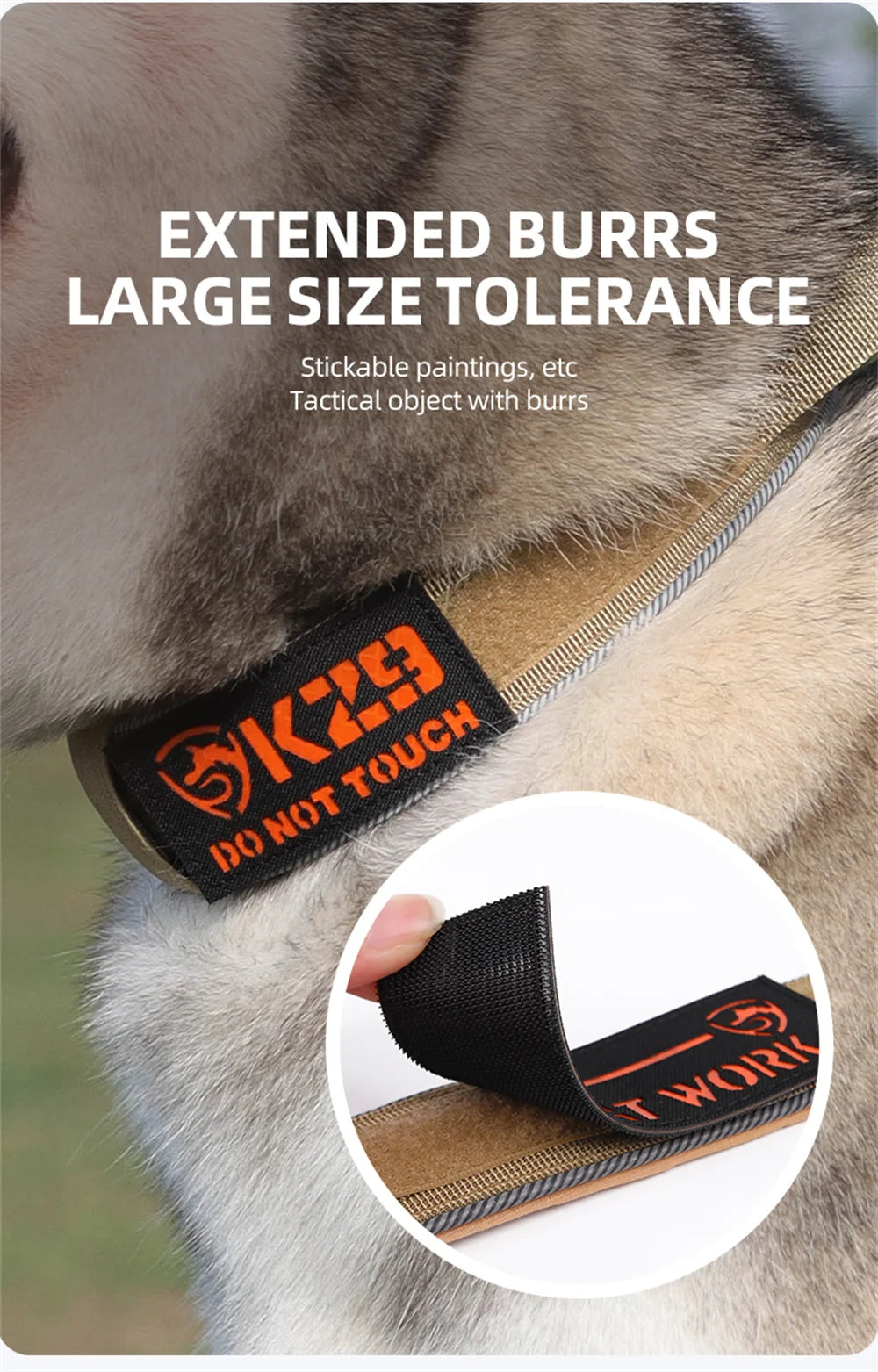 Padded Reflective Tactical Dog Collar for Medium & Large Dogs
