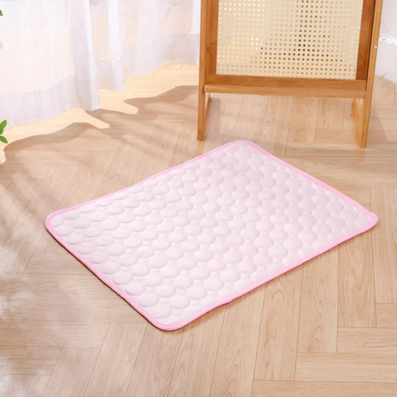 Pet Cooling Mat & Sleeping Pad — Water-Absorbing Summer Dog Bed for Crate, Car, Patio & Outdoor Use