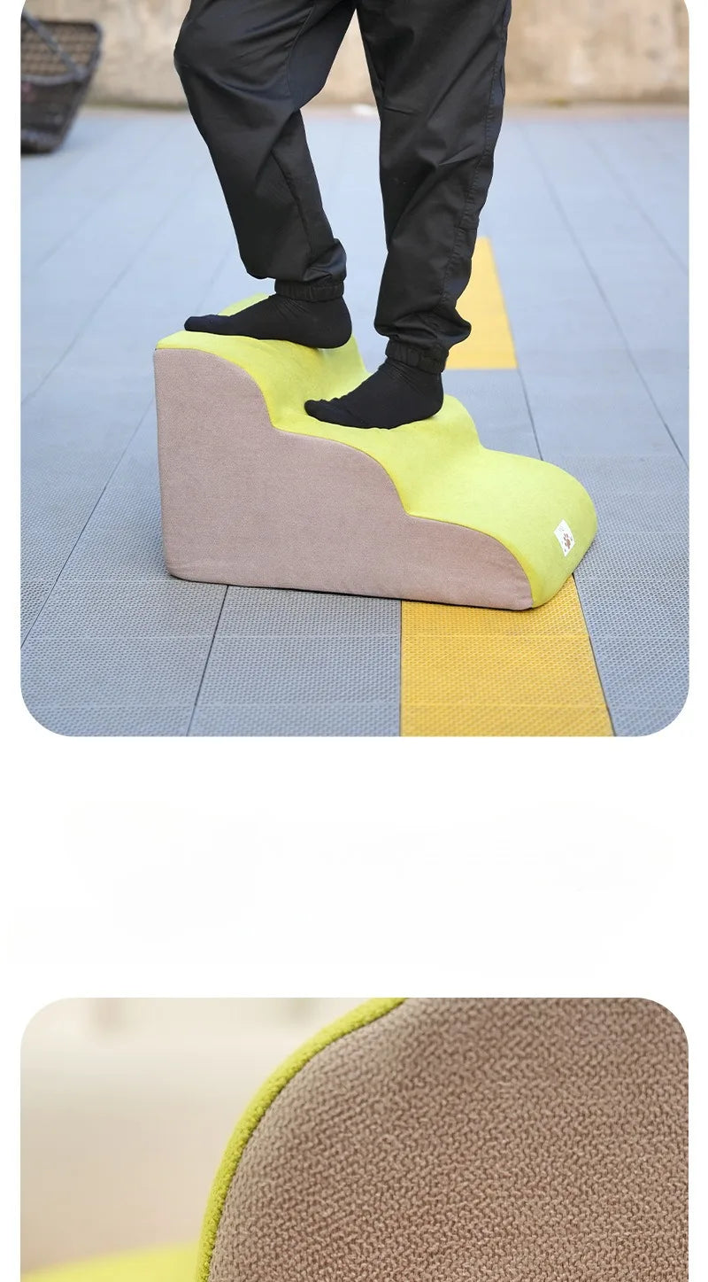 Memory Foam Pet Ramp Stairs for Dogs & Cats – Removable Washable Cover, 2, 3 & 4 Step Options