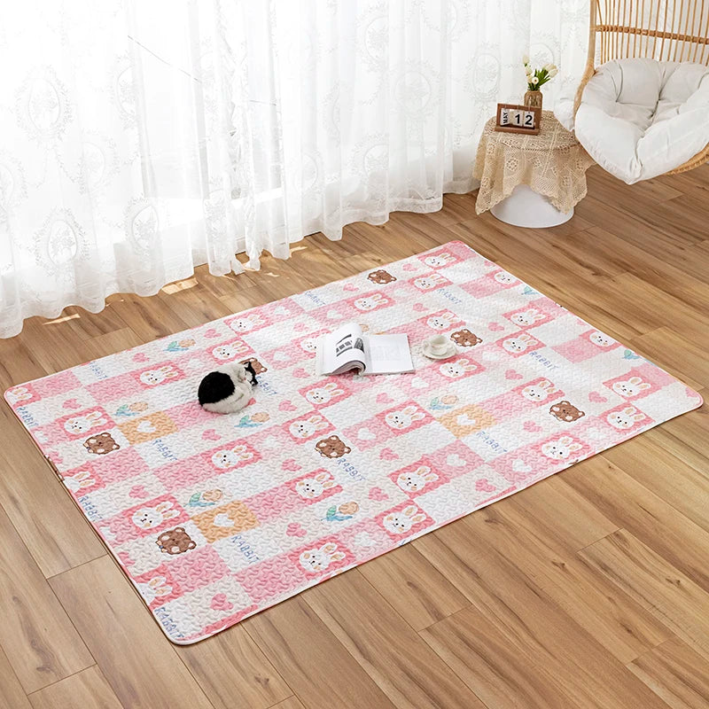 Washable Cotton Pet Floor Mat – Multi-Use Bedding Pad