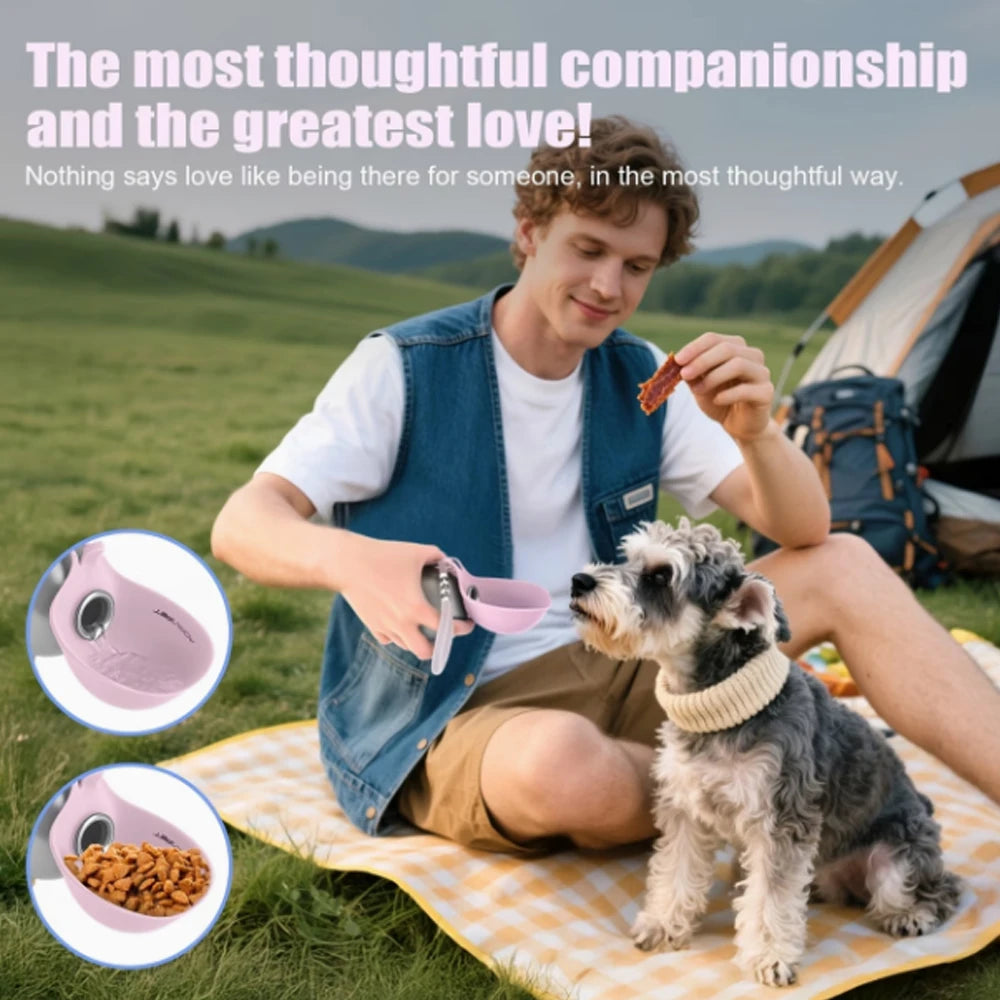 Portable Stainless Steel Travel Water Bowl for Dogs & Cats