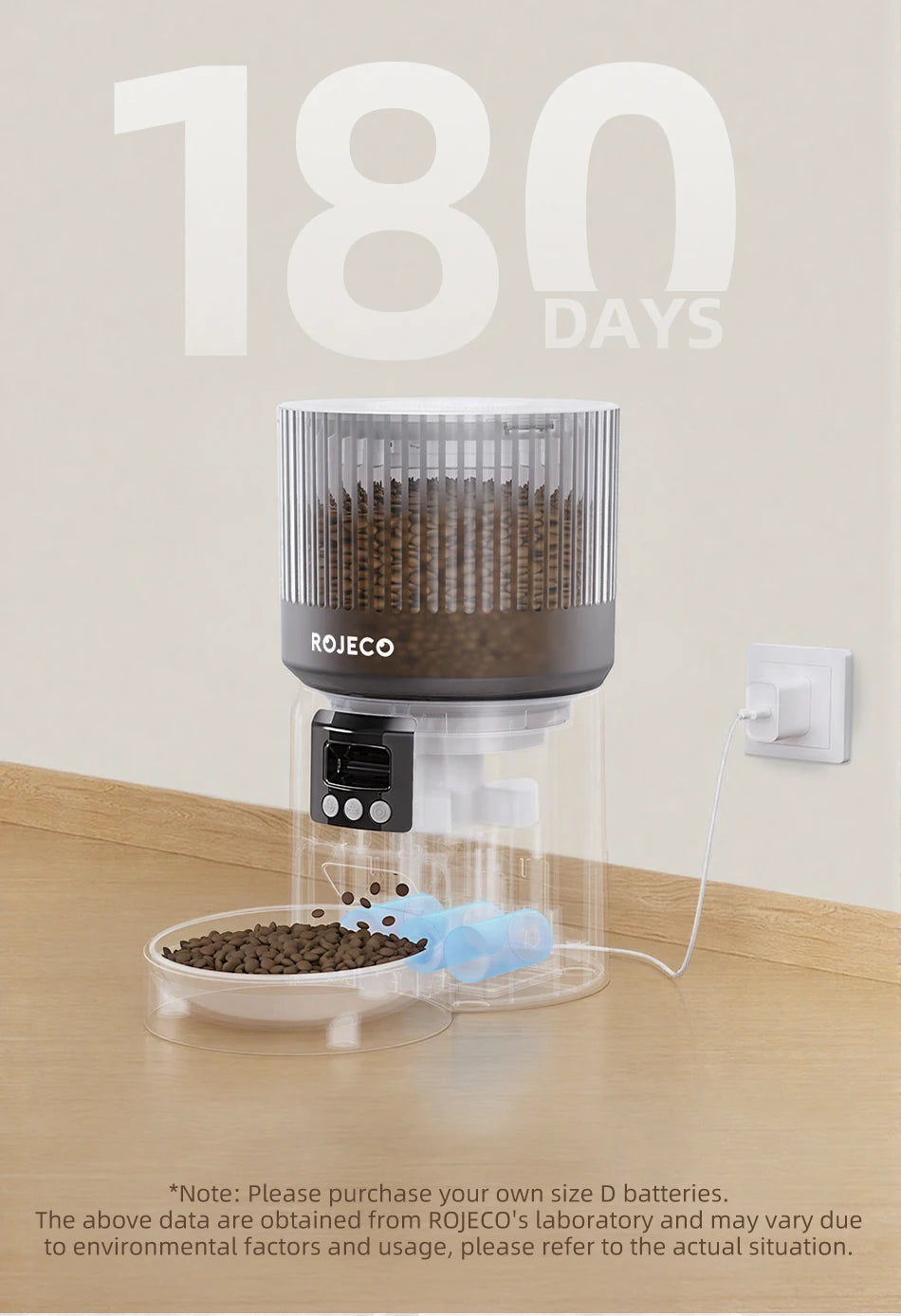 Smart Automatic Pet Feeder with 1080P HD Camera & Wi-Fi Control