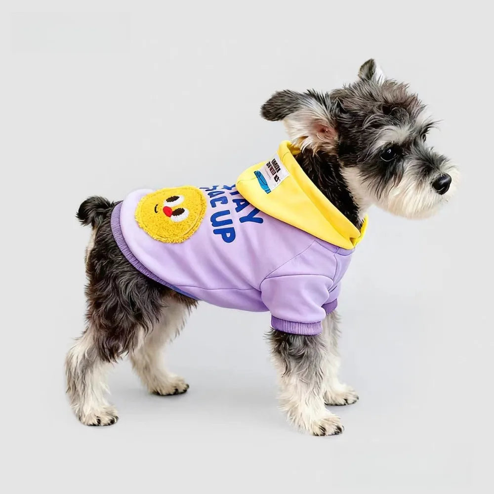 Smile Face Hoodie for Small & Medium Dogs & Cats