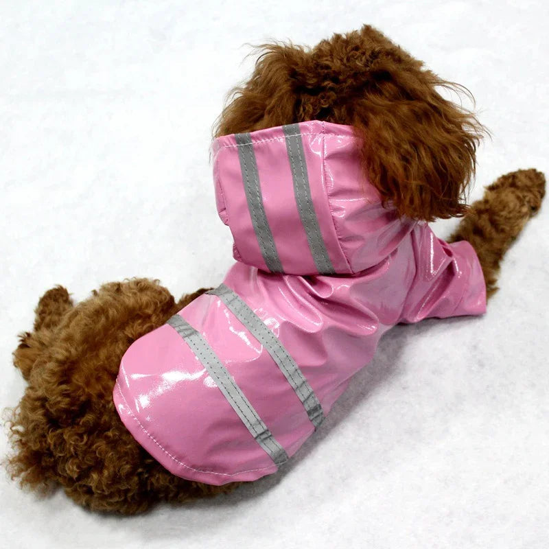 Imperméable réfléchissant pour chien | Cape Poncho coupe-vent pour petits chiens et chats