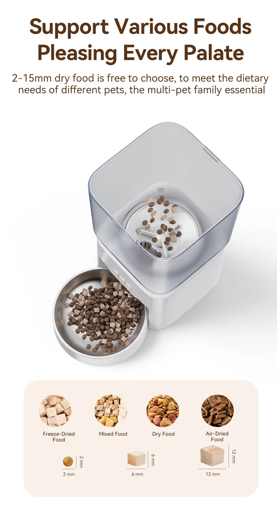 4.5L Smart Wi-Fi Automatic Pet Feeder with App Control