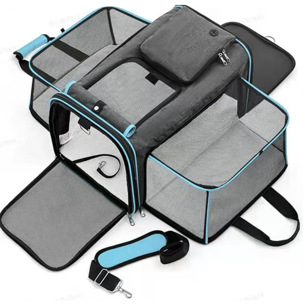 Expandable Oxford Pet Travel Carrier