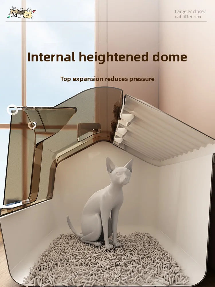 Automatic Self-Cleaning Cat Litter Box — Large Covered with Odour Control & Low Noise