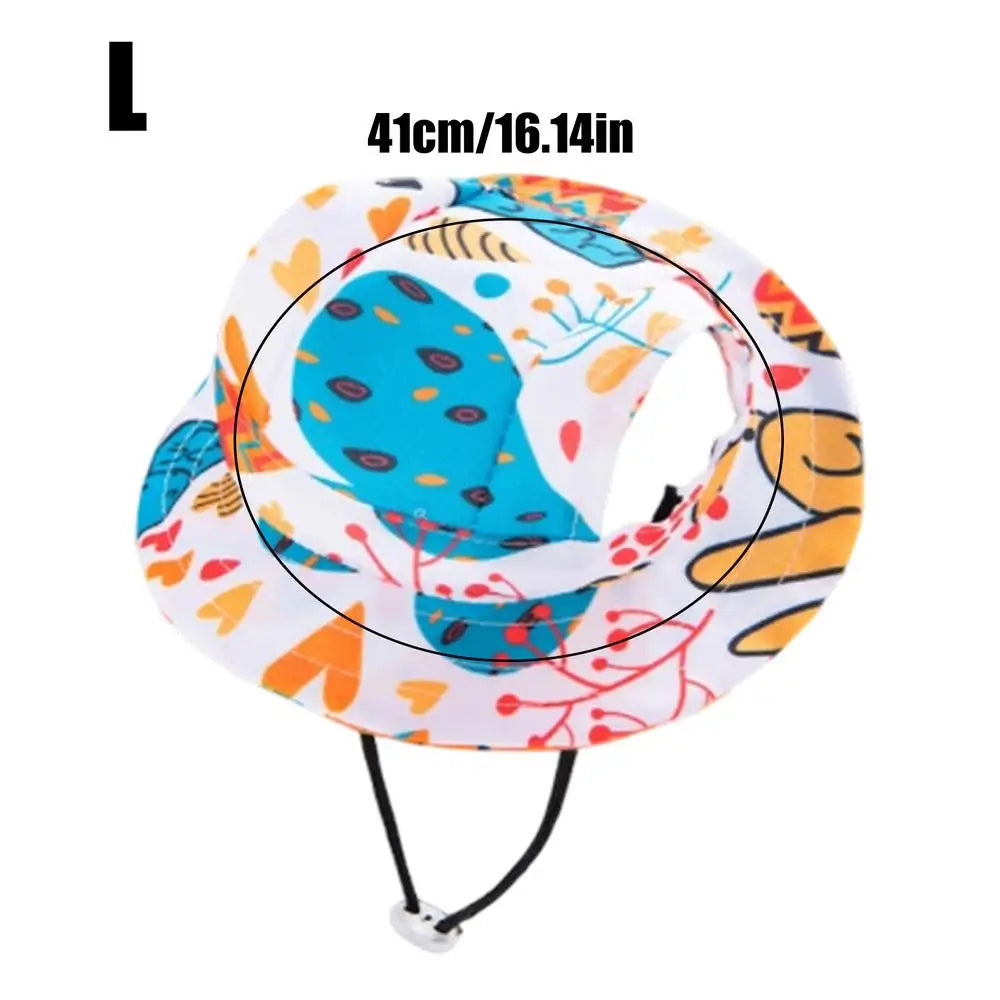Adjustable Sun Hat for Cats & Small Dogs