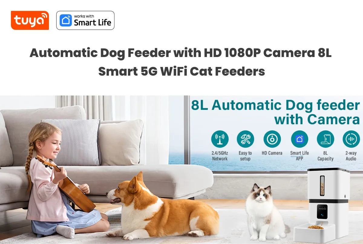 Automatic Pet Feeder with HD Camera