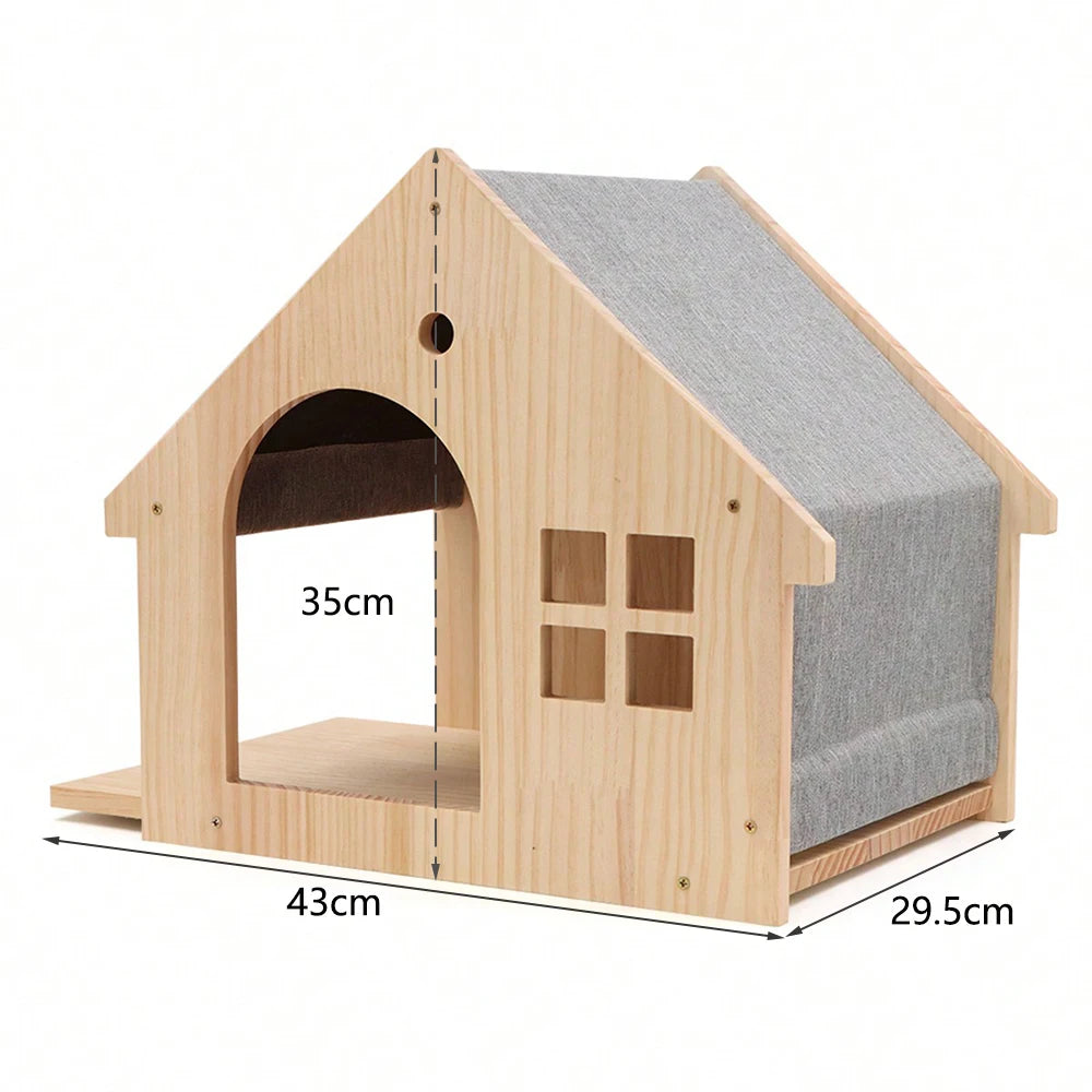 Wall-Mounted Cat Climbing Shelves & Hideaway Houses
