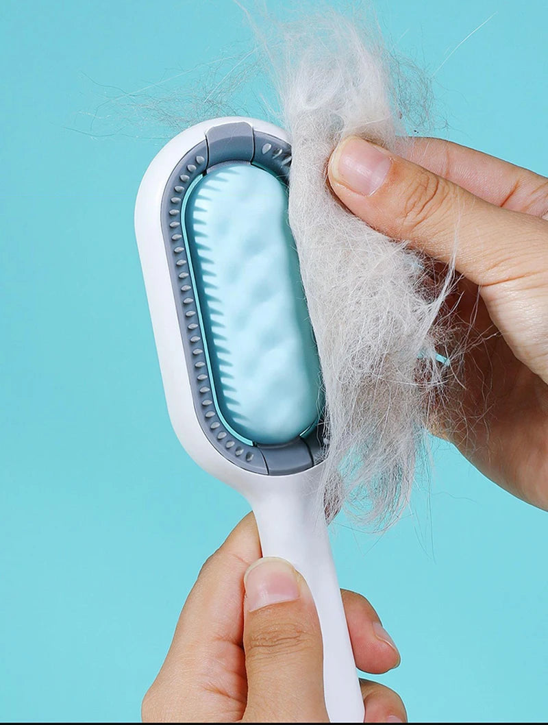 Double-Sided Pet Grooming Brush & Hair Removal Comb