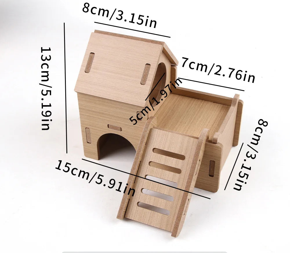 Solid Wood Small Pet House