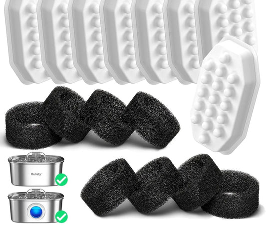 Cat Water Fountain Replacement Filters & Sponges Set