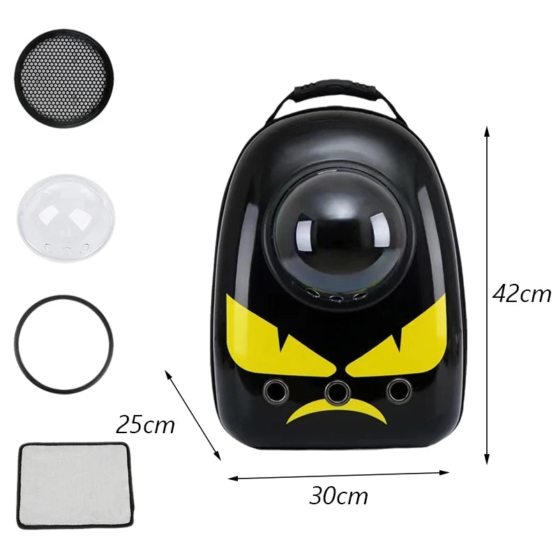 Cartoon Print Breathable Cat Backpack Carrier