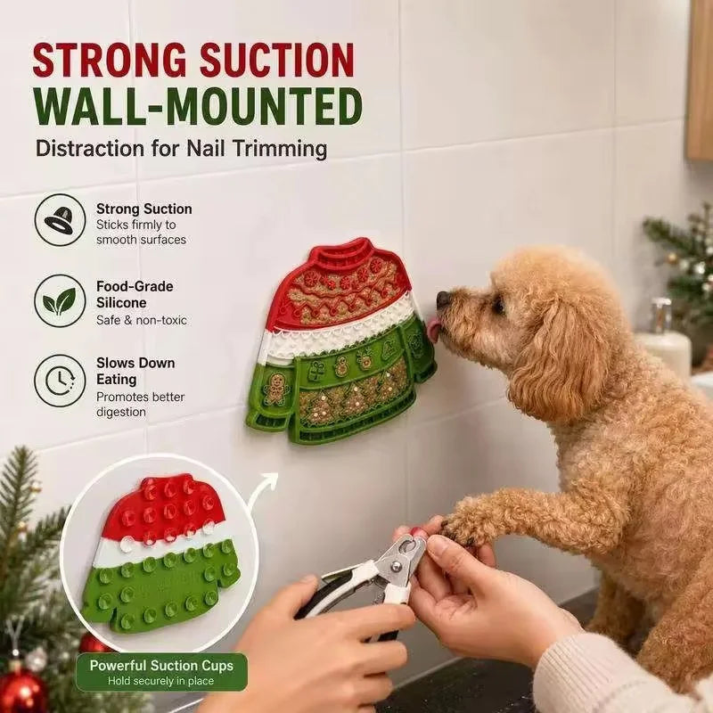 Christmas Jumper Lick Mat for Dogs & Cats