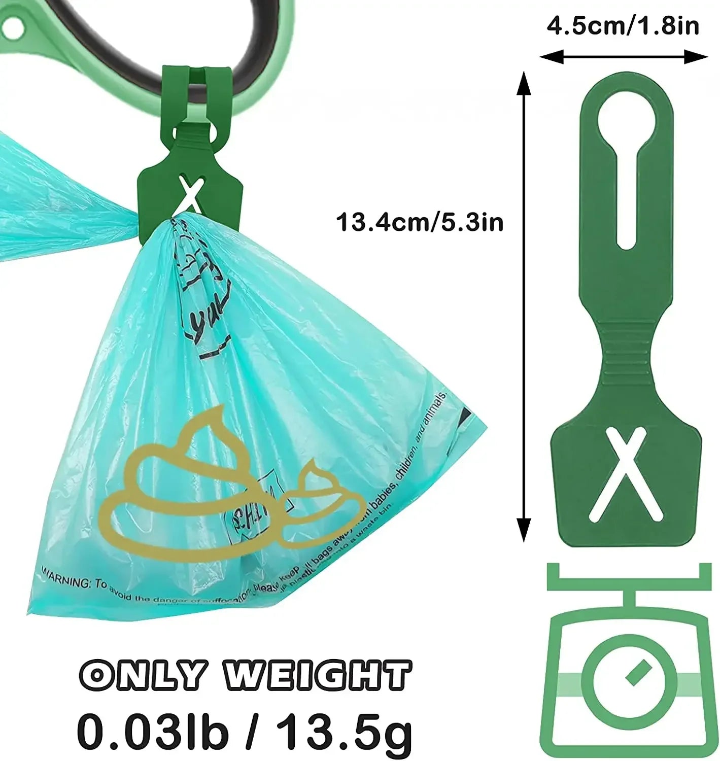 Silicone Dog Poop Bag Holder Clip