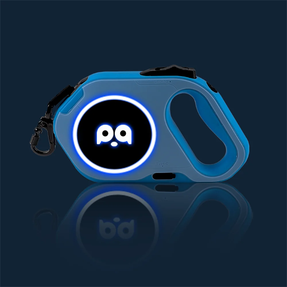 LED Retractable Dog Leash | 5M Rechargeable Light-Up Leash