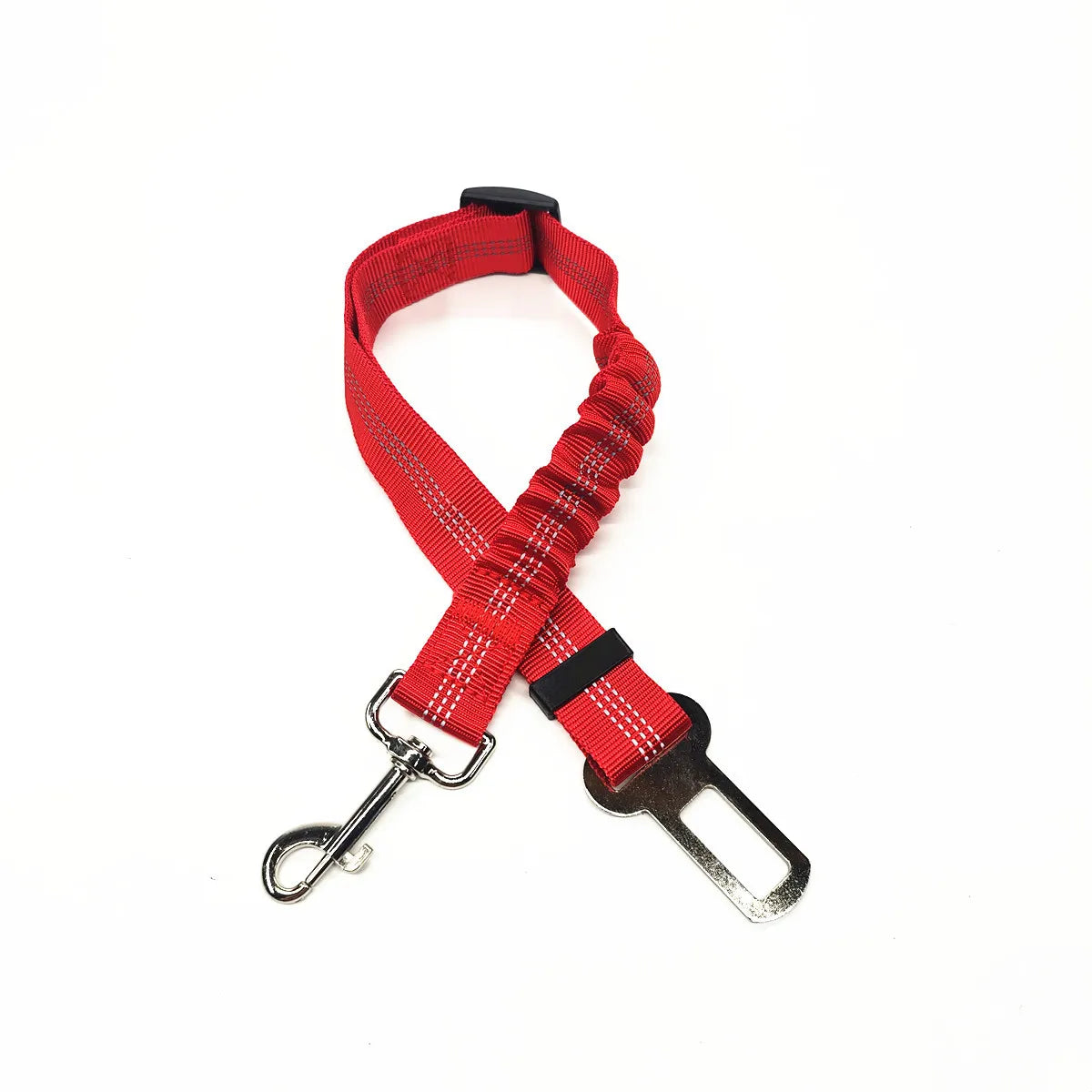 Ceinture de sécurité rétractable pour chien avec bande réfléchissante