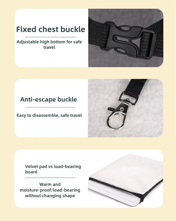 Expandable Pet Carrier Backpack with Plush Pad