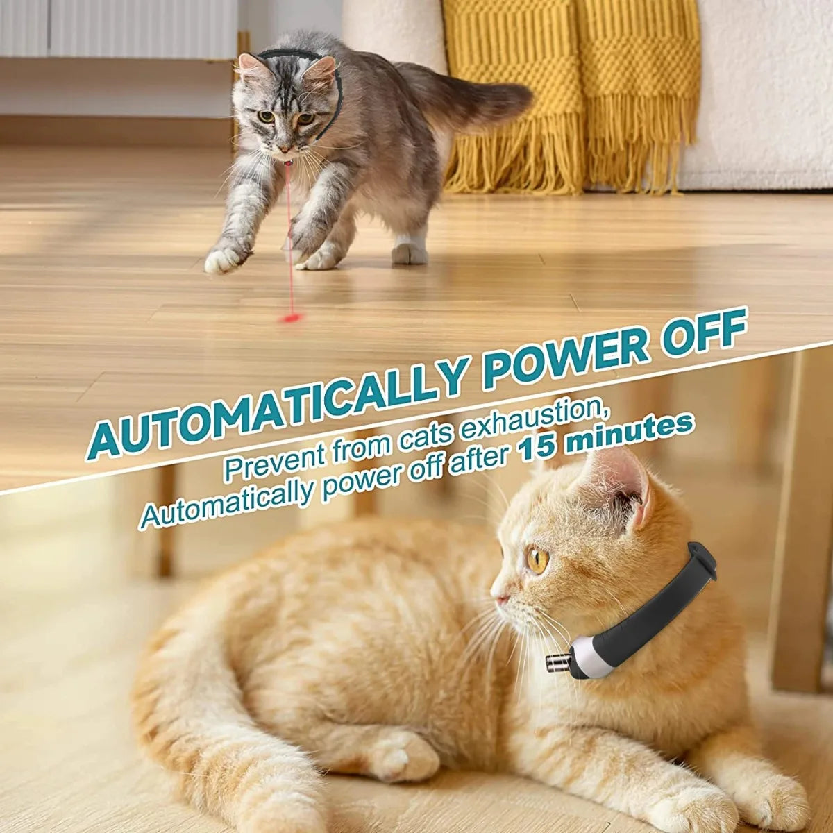 Smart Cat Laser Collar - Interactive Rechargeable Exercise Toy