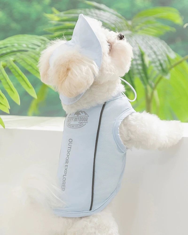 Summer Cooling Vest & Cap Set for Dogs & Cats